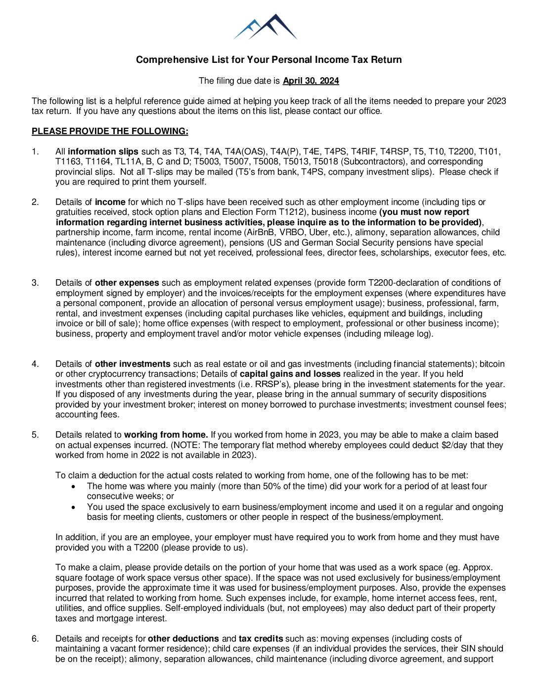 Alberta Tax Forms Flahr Friedel Professional Corporation